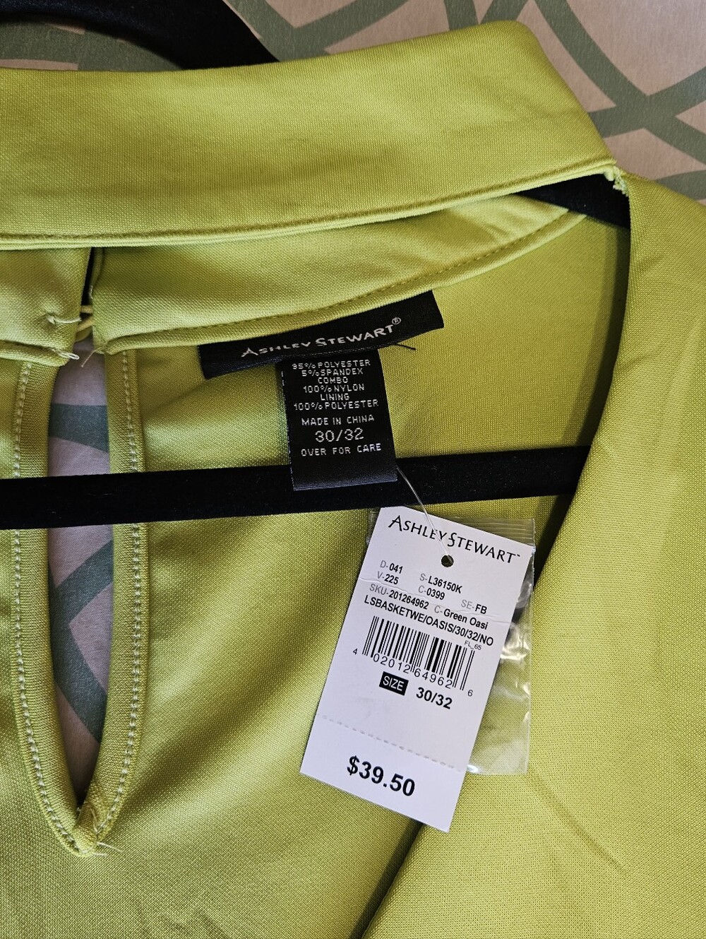Ashley Stewart Mesh Paneled Cutout Peplum Top Size 30W/32W NWT - Picture 12 of 13